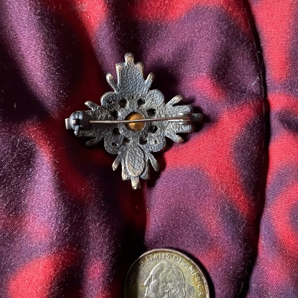 Vintage Rhinestone Brooch - Picture 2 of 2